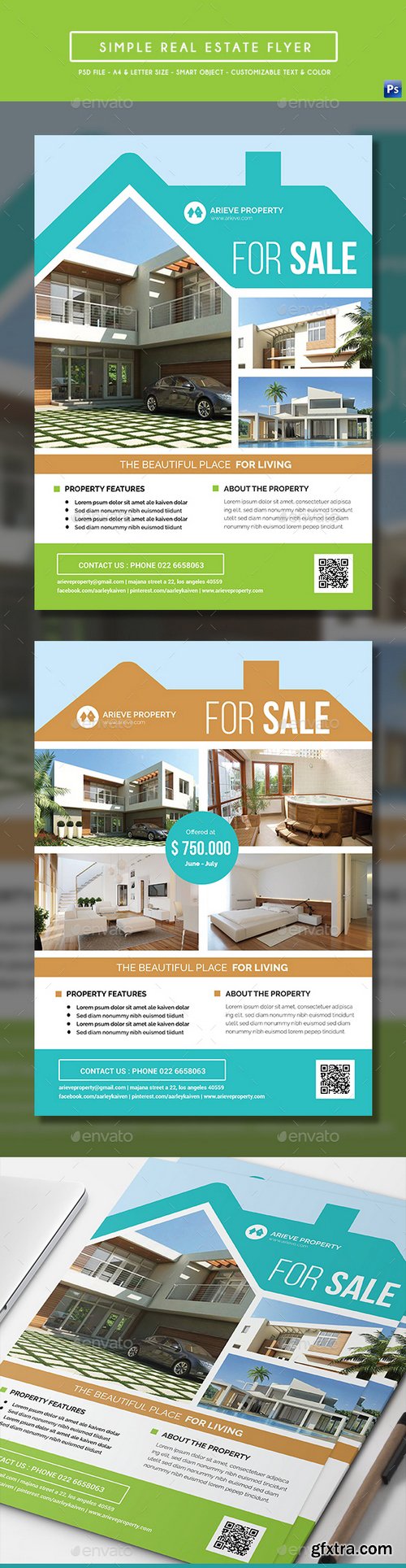 Graphicriver - Simple Real Estate Flyer 16875461