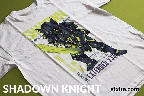 Shadown Knight T-Shirt Design Template