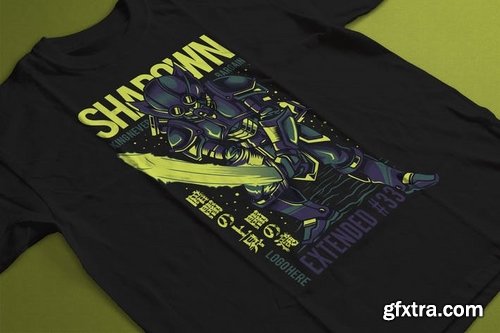 Shadown Knight T-Shirt Design Template