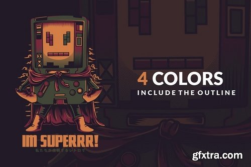 Im Superrr! T-Shirt Design Template