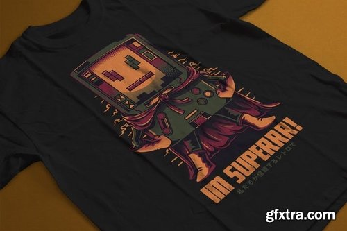 Im Superrr! T-Shirt Design Template