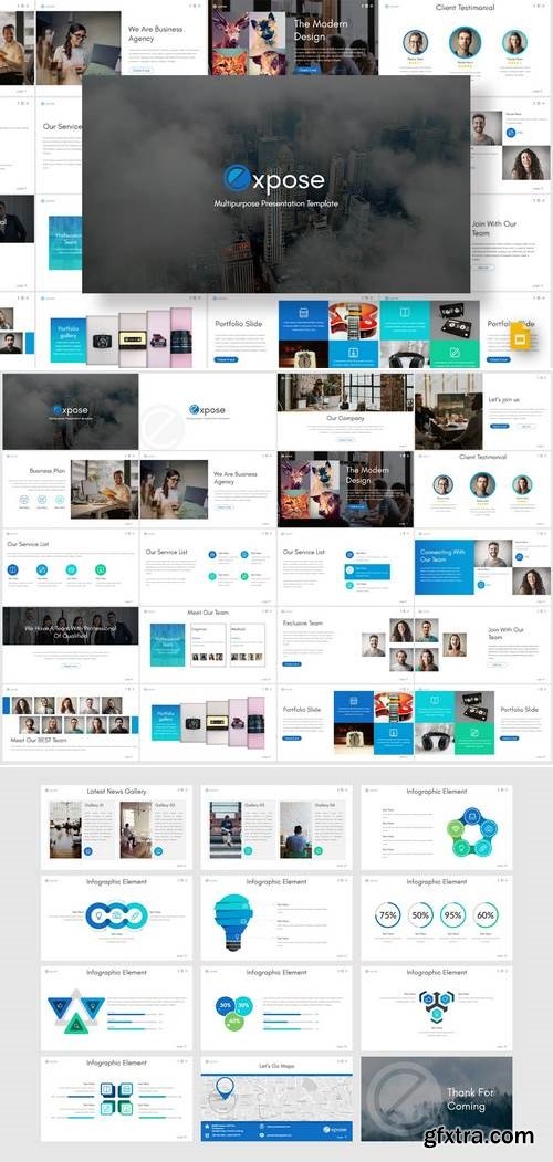 Exposed - Powerpoint, Keynote, Google Sliders Templates