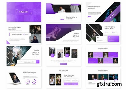Advance - Powerpoint Keynote and Google Slides Templates