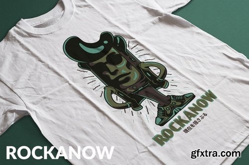 Rockanow T-Shirt Design Template