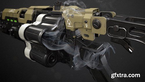 Doom Grenade Launcher 3D Model