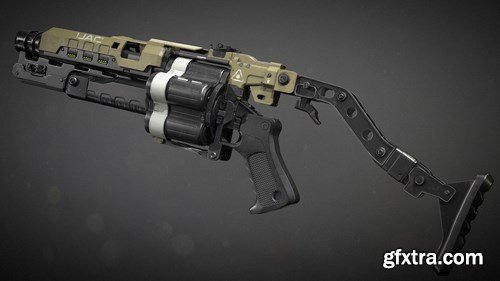 Doom Grenade Launcher 3D Model