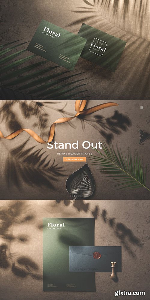 Shadows Overlays Branding Stationery Mockups