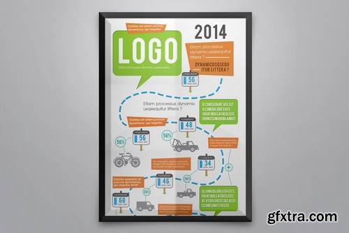 Creative Infographics Road Map Template