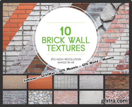 10 Brick Wall Textures in 4K