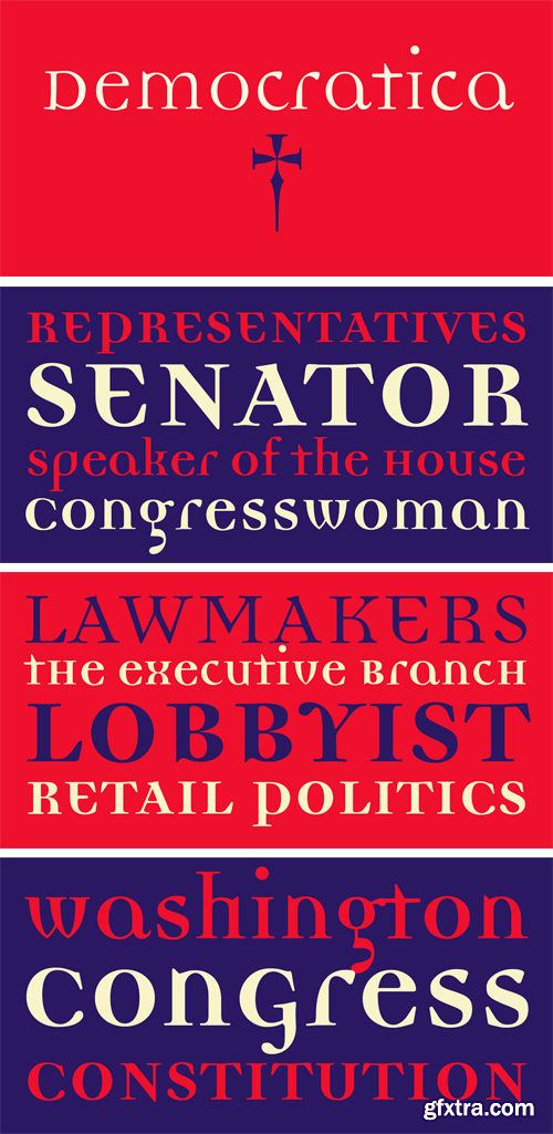 Democratica Font Family