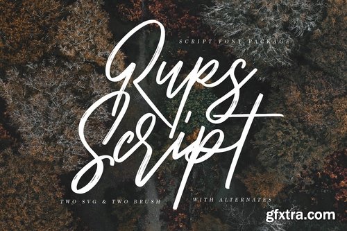 CM - Rups Script - SVG Font 3062479