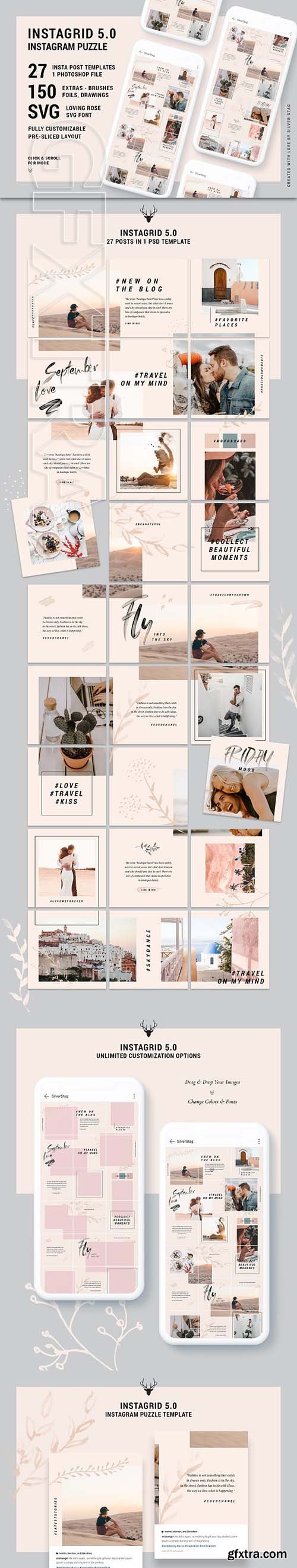 CreativeMarket - InstaGrid 5,0 - Instagram Puzzle 3075671