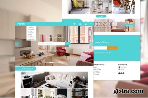 Proponi Property Store Adobe XD Template