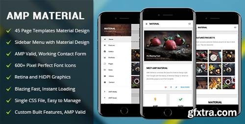 ThemeForest - AMP Material - Mobile Google AMP Template (Update: 4 September 18) - 20727174