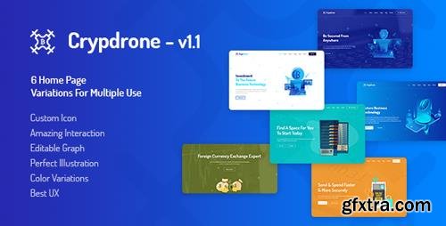 ThemeForest - Crypdrone v1.1 - Multipurpose Cryptocurrency Hosting with WHMCS Template - 22720357