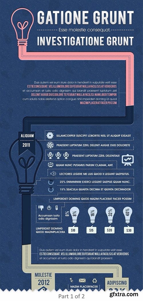 Flat Infographics Template