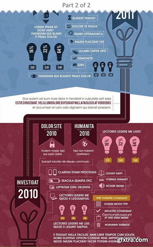 Flat Infographics Template