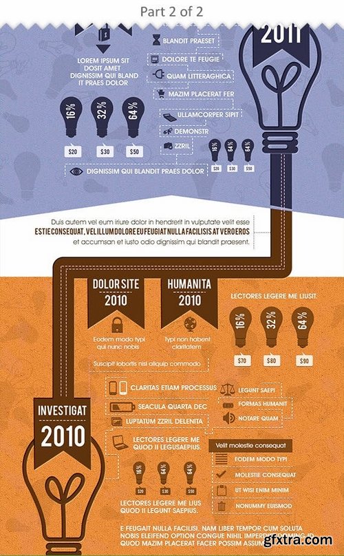 Flat Infographics Template