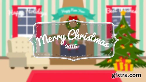 Videohive Cartoon Christmas Postcard 13845198