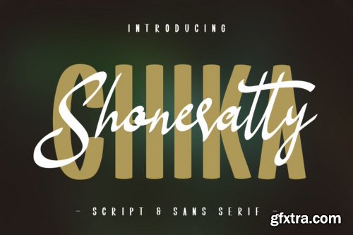 Shoneratty Chika Font Family - 2 Fonts