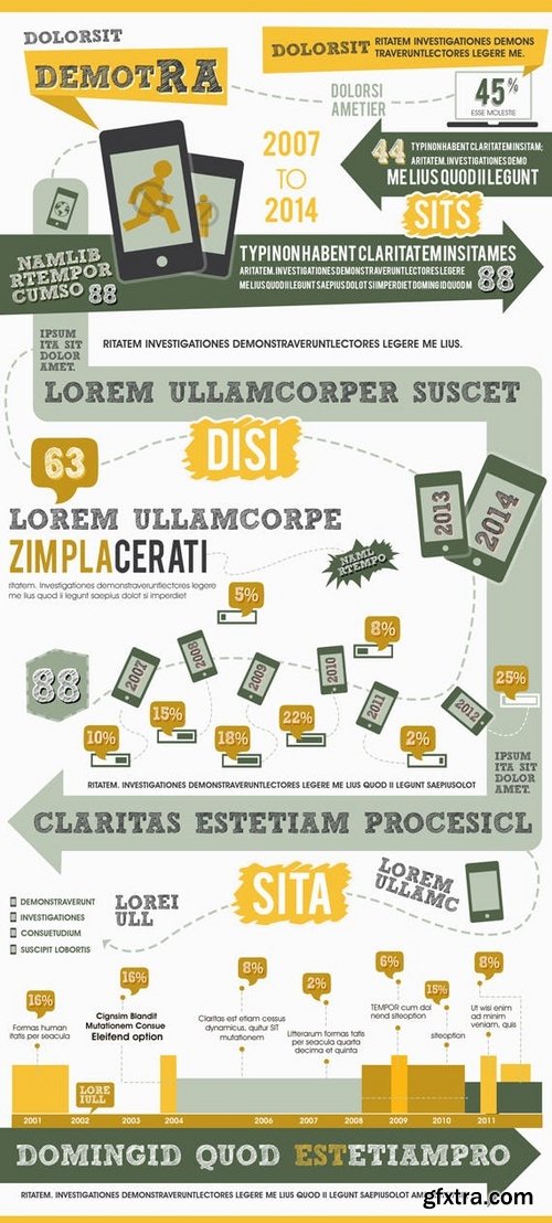 Mobile Phones Evolution – Infographics Template