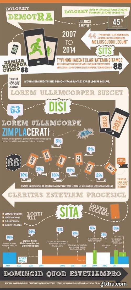 Mobile Phones Evolution – Infographics Template