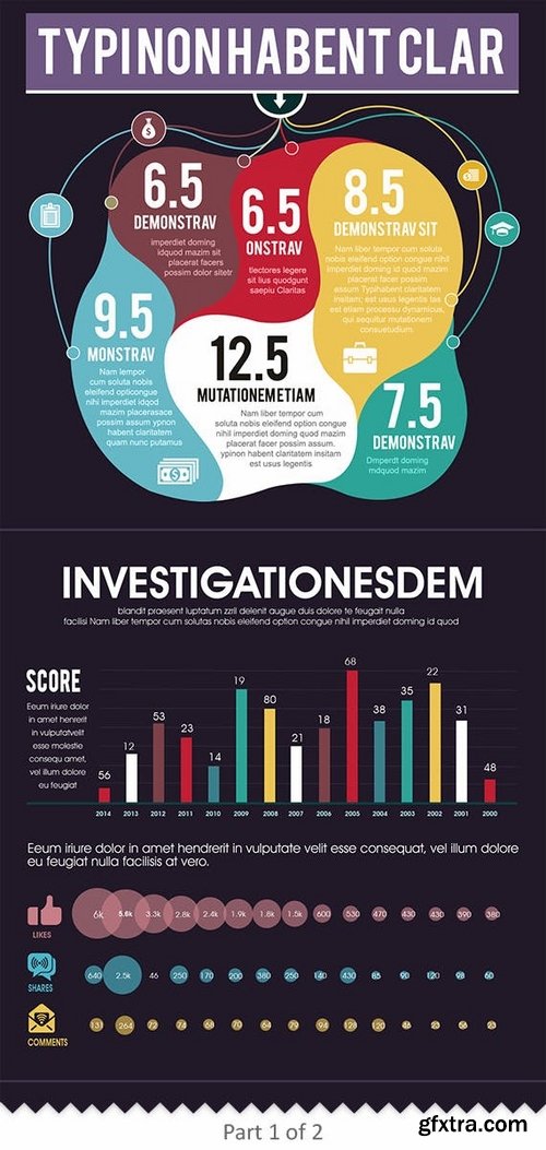 Marketing Infographics PSD Template