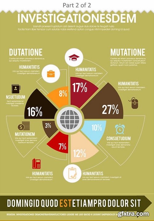 Marketing Infographics PSD Template