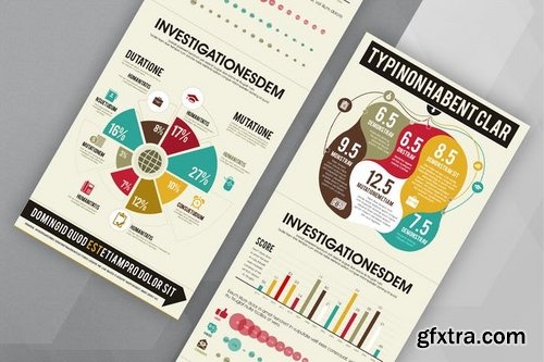 Marketing Infographics PSD Template