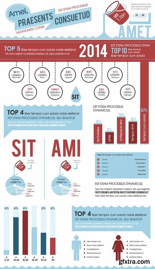 Infographics Template – Water Themed