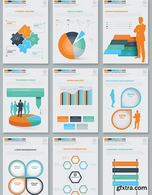 Business Infographics 15 Pages Design Part 2