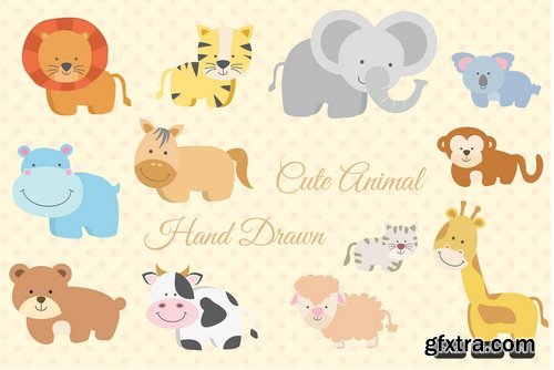 CM - 12 Animal Hand Drawn 2619077