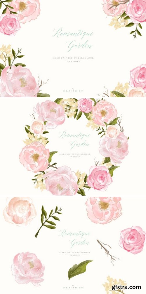 CM - Flower Clip Art - Romantique Garden 2582839