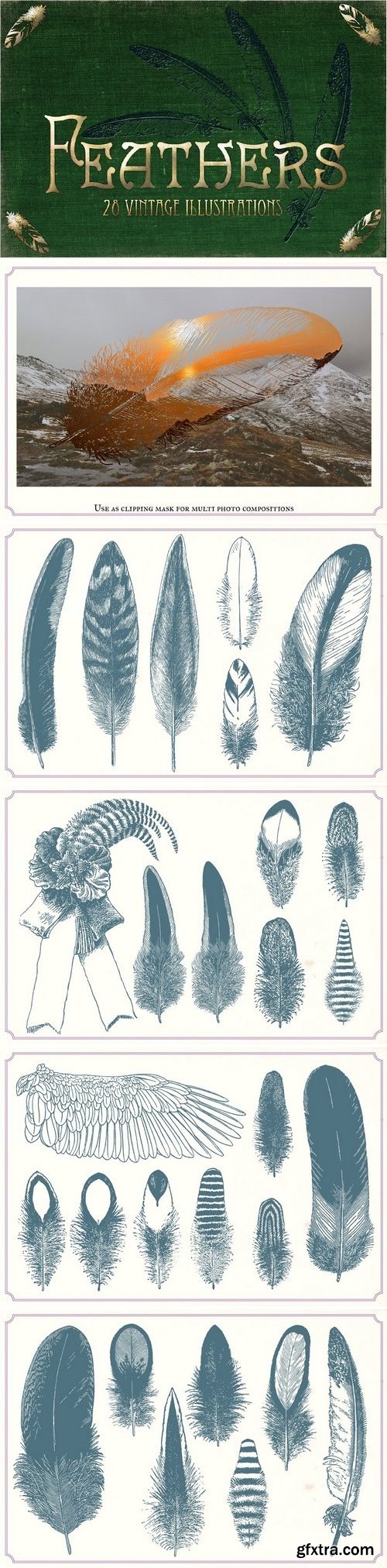 CM - Vintage Feathers 1253113