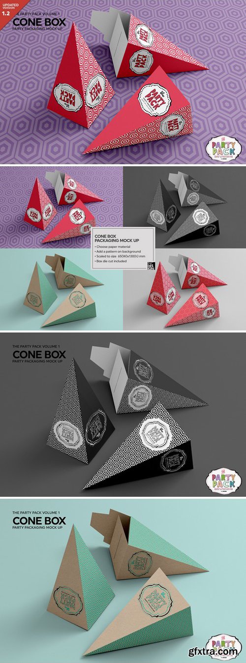 CM - Cone Box Packaging Mockup 2199548