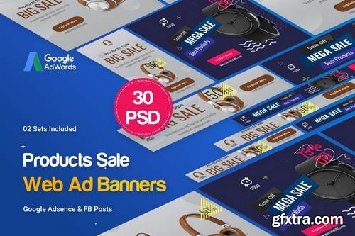 Product Banners Ad - 30 PSD [02 Sets]