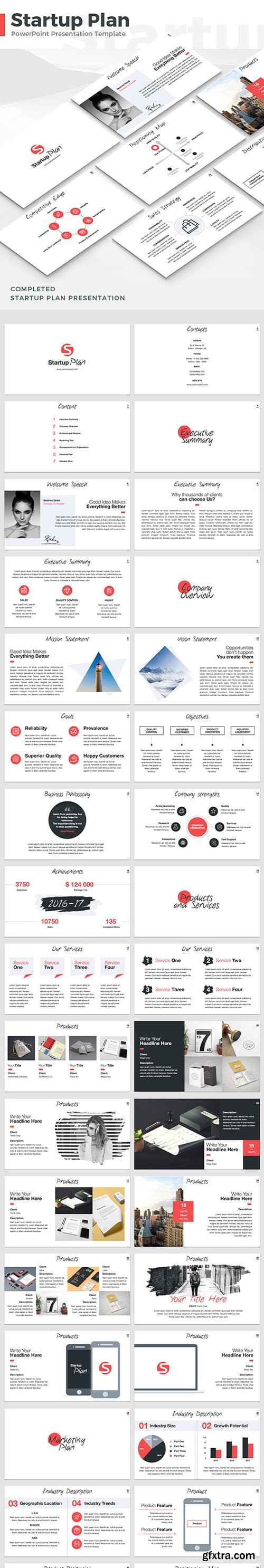 Startup Plan - PowerPoint Template 18971690