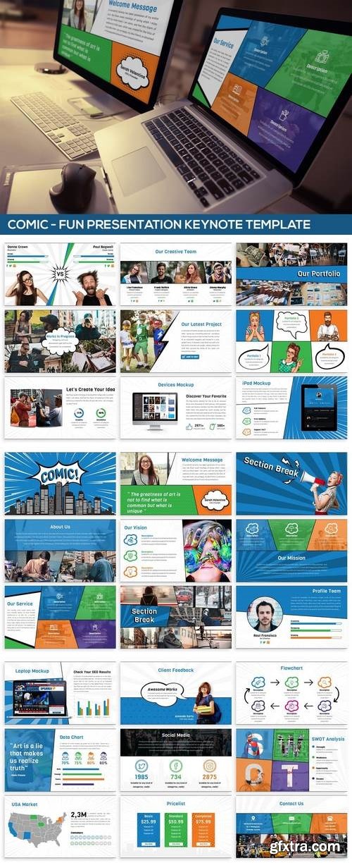 Comic - Fun Keynote Presentation Template