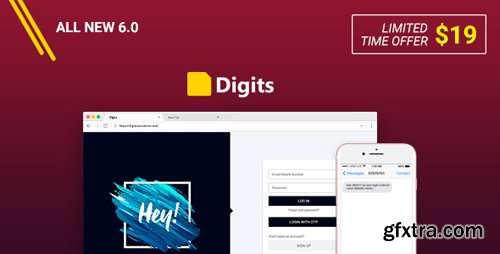 CodeCanyon - Digits v6.0.2 - WordPress Mobile Number Signup and Login - 19801105 - NULLED