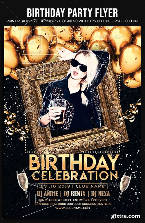 GraphicRiver - Birthday Party Flyer 22664926