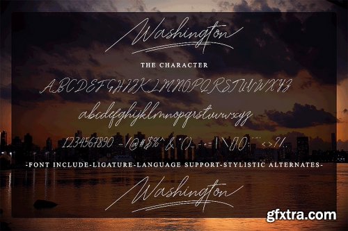 CreativeMarket Washington Signature 2884722