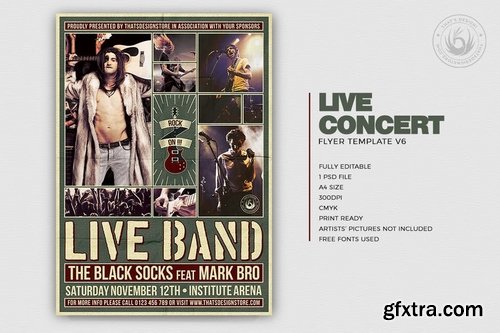 GraphicRiver - Live Concert Flyer Template V6 12152845