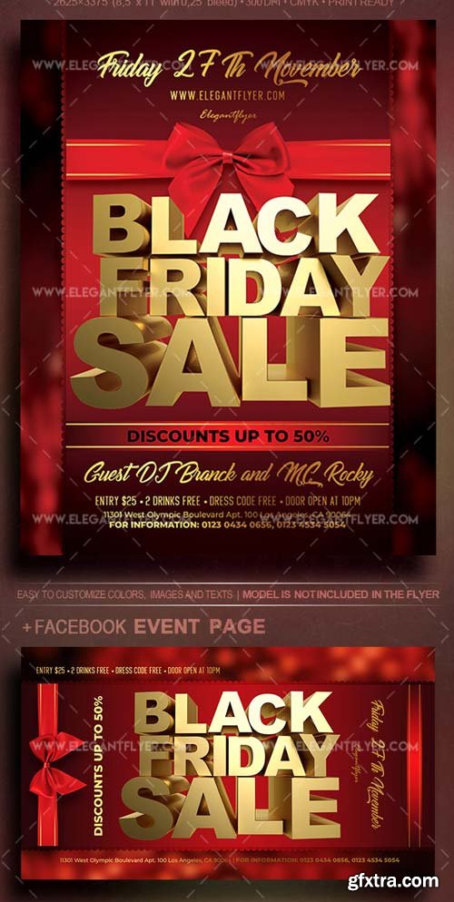 Black Friday Sale V42 2018 Flyer PSD Template