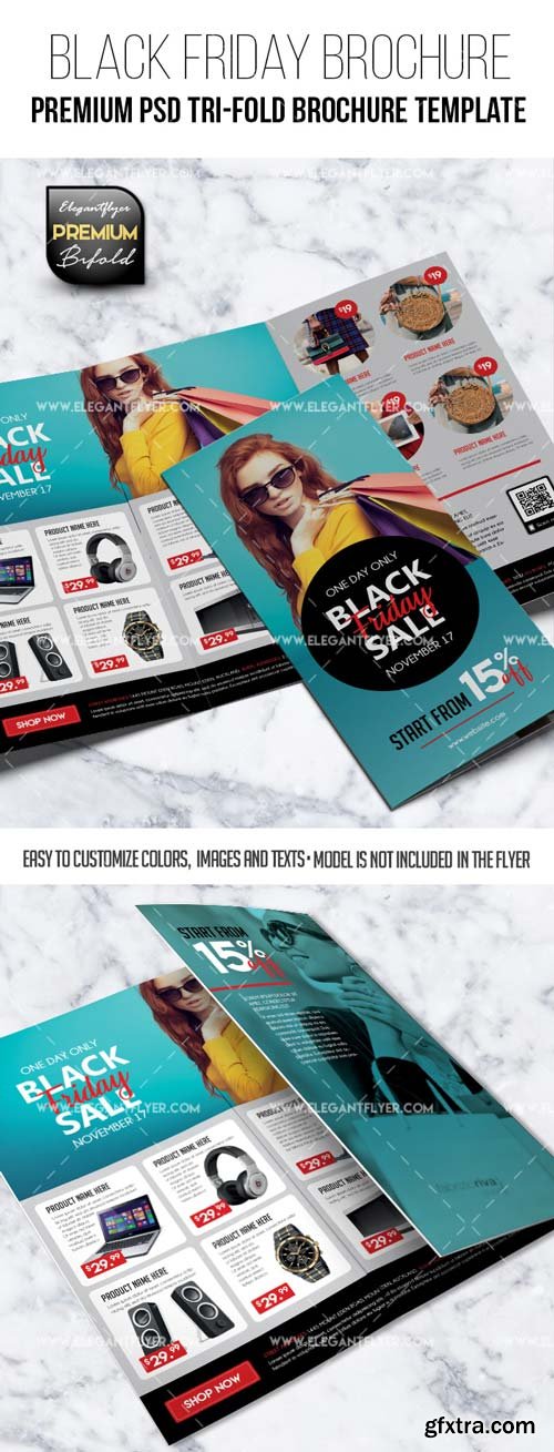 Black Friday V43 2018 Premium Tri-Fold Brochure PSD Template