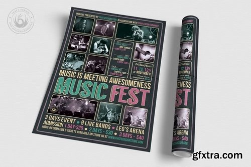 GraphicRiver - Music Festival Flyer Template V8 12254007