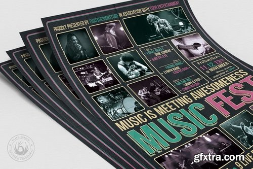 GraphicRiver - Music Festival Flyer Template V8 12254007