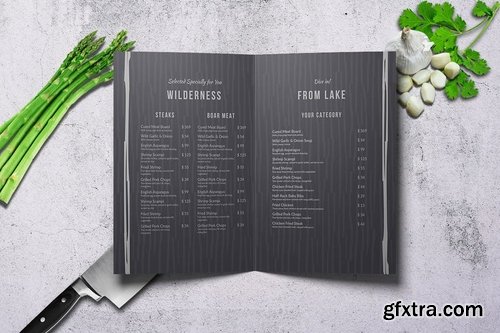 Michelin Stars Restaurant A4 Bifold Menu