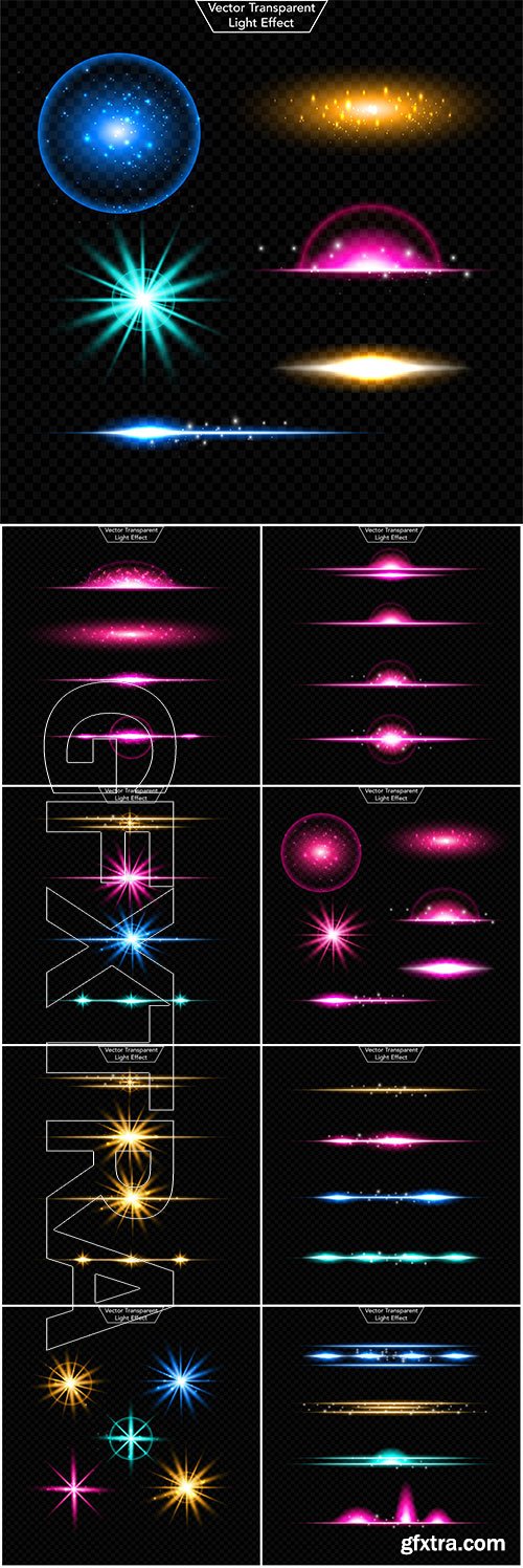 Light effect mix vector set