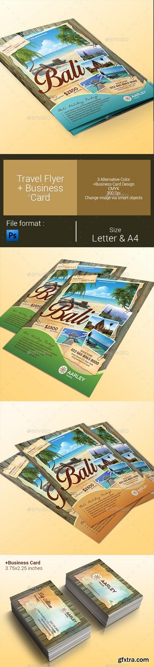 Graphicriver - Travel Flyer + Business Card 9929864