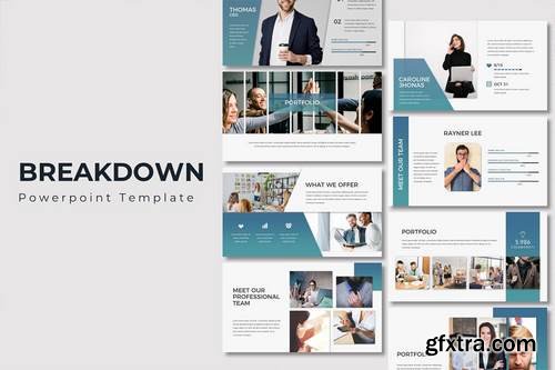 Breakdown - Powerpoint, Keynote, Google Sliders Templates